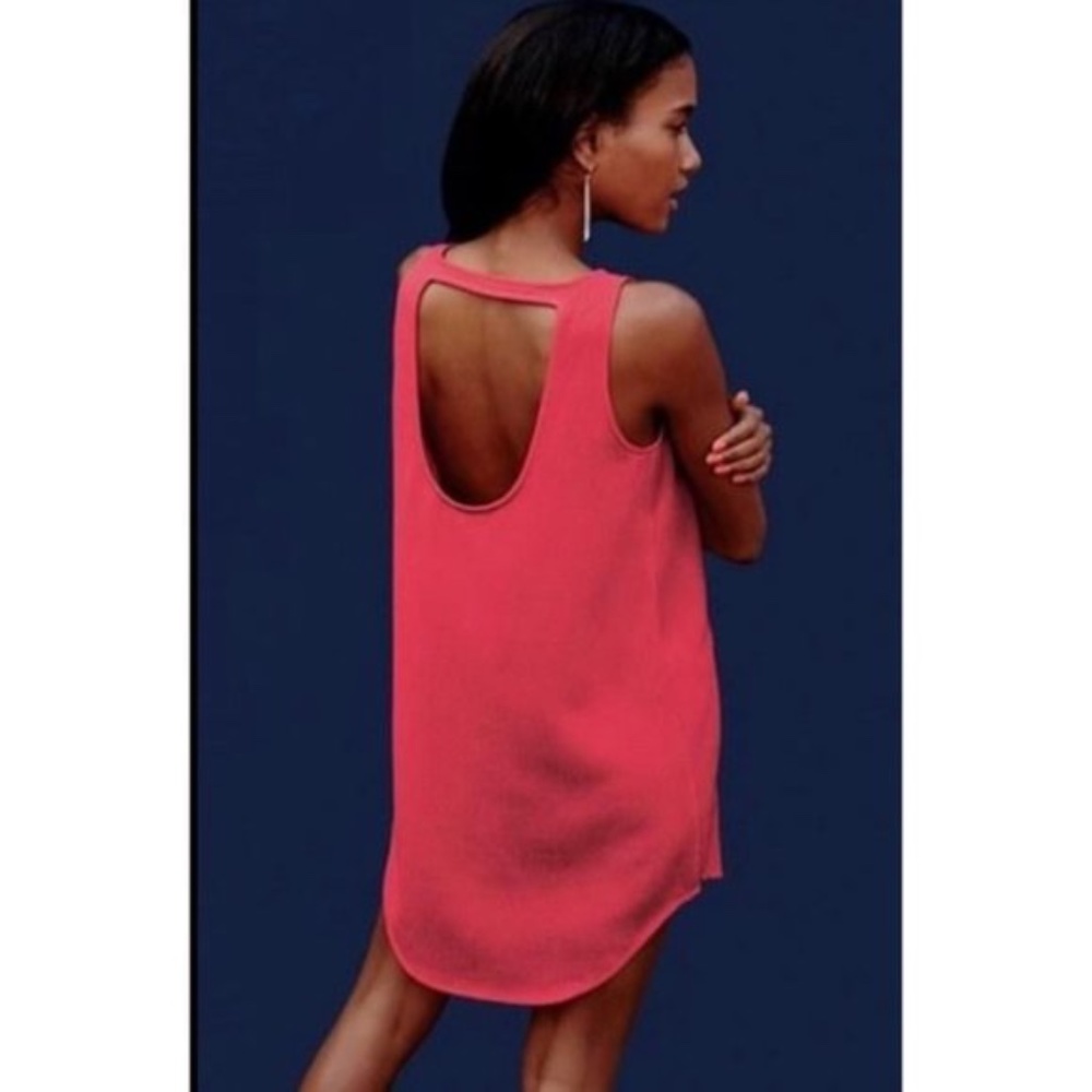 BB Dakota Cut out  Shift Mini Dress Poppy Orange Sleeveless S